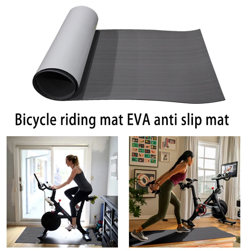 Bicycle riding mat EVA decorative mat Sports equipment anti slip floor mat Customized self-adhesive mat