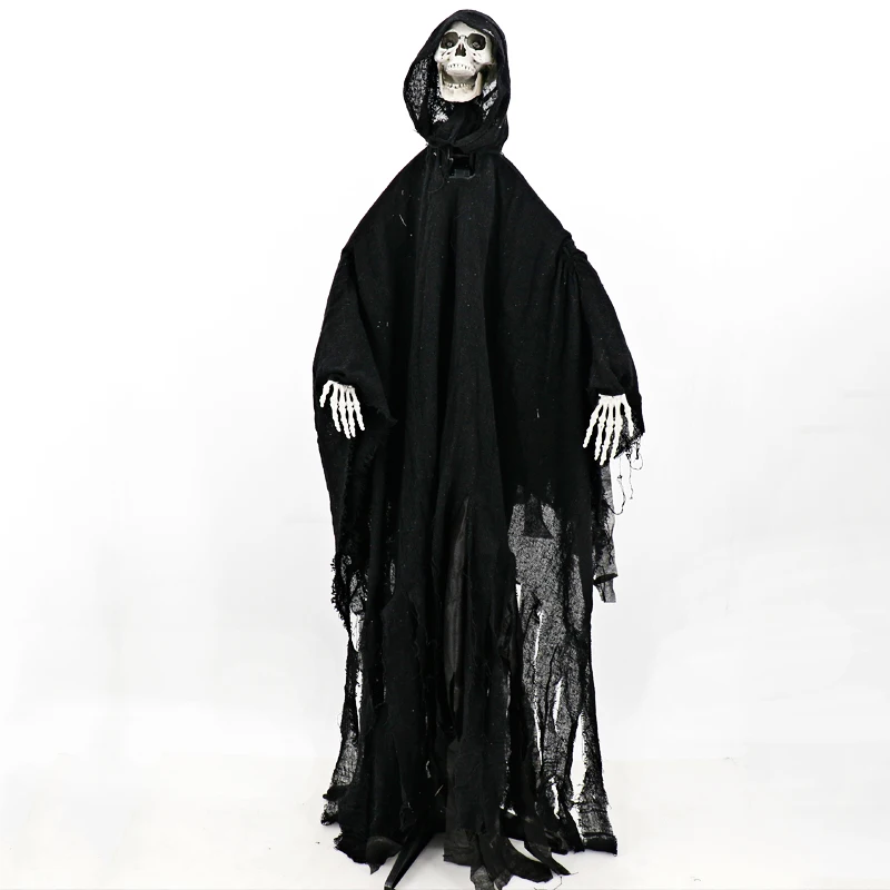 Ghost Valley Halloween Supplies Big Ghost Standing Ghost Voice Control Sensing Skull Ornament Nightclub Haunted House Secret Roo