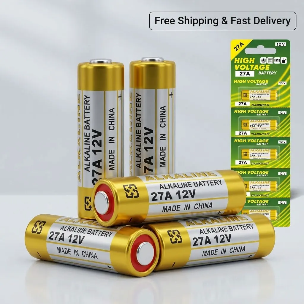 

5Pcs 27A 12V Super Alkaline Batteries 2025 New Version Stable & Consistent Power Supply