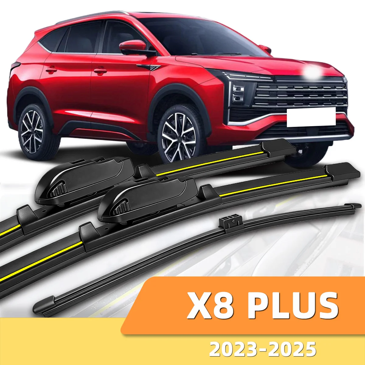 

Suitable For JAC X8 PLUS 2023-2025 Front And Rear Windshield Wipers Durable Accessories For Car Windshields 2023 2024 2025