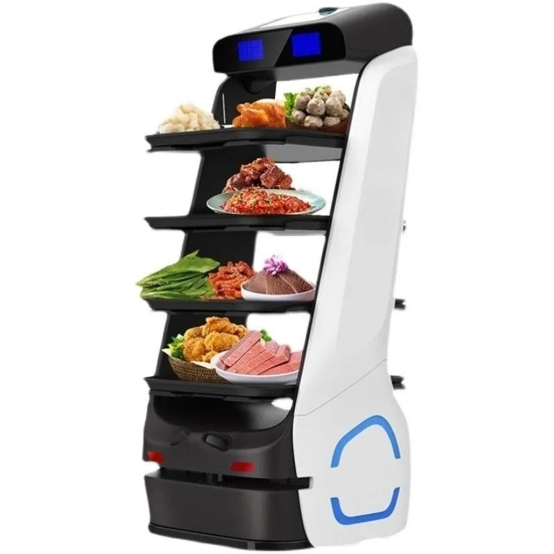 Delivery robot restaurant Hotel restaurant Delivery serving food y