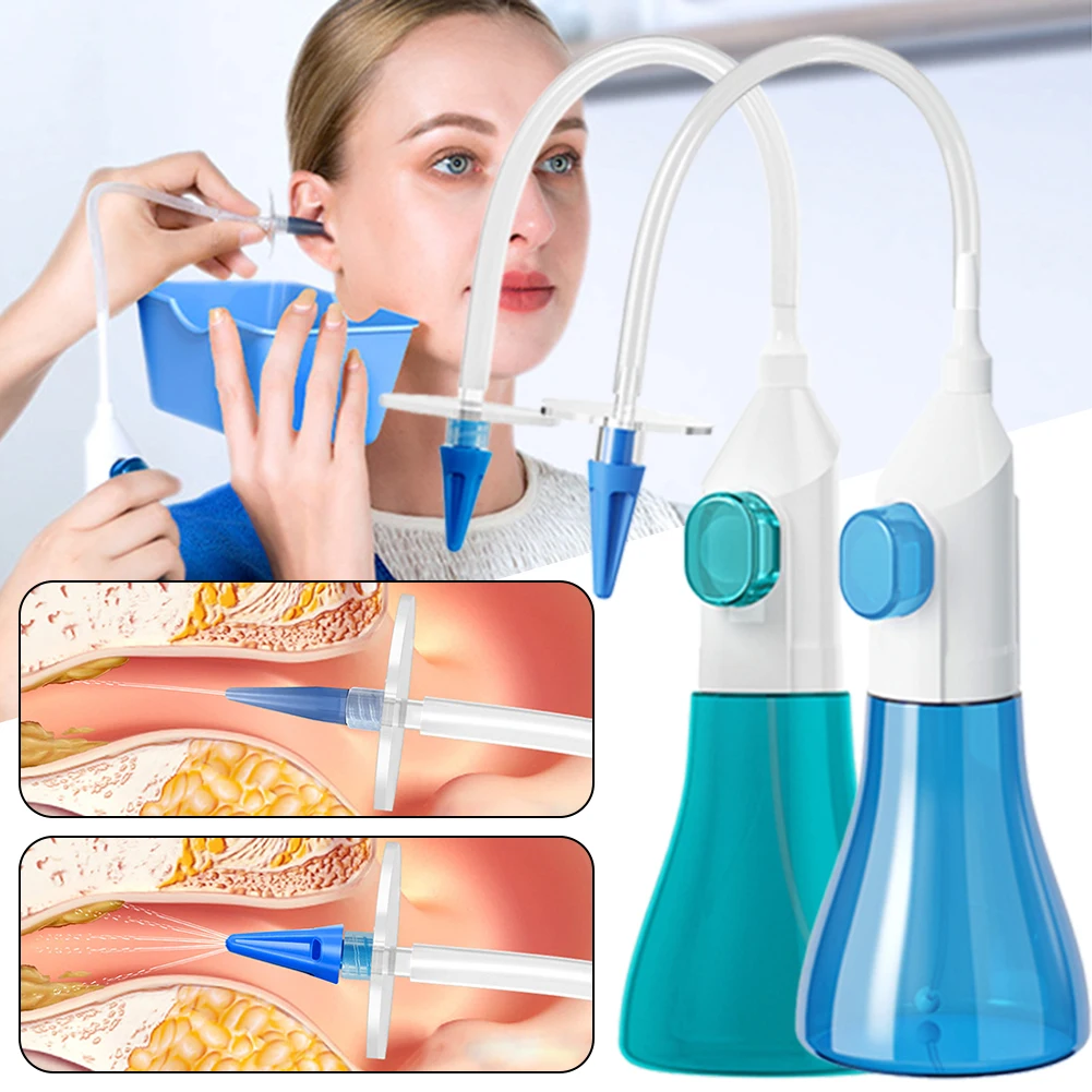 Medicals Grade Ear Syringes Kit Manual Ear Wax Removal Cleaner Ear Irrigation Flushing System Earwax Remover Kit Healthy Care