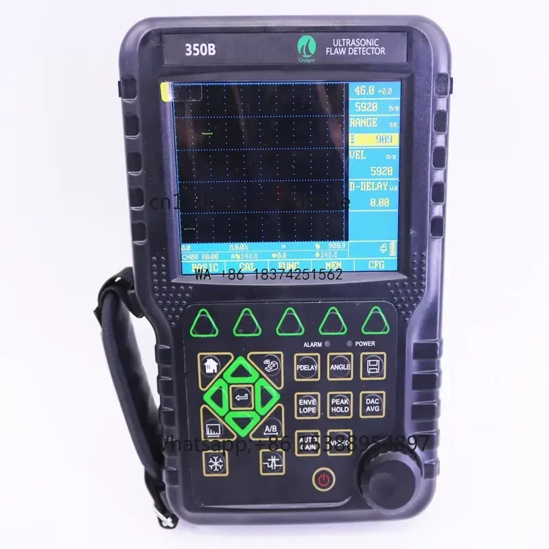 Wmwmnu for Graigar MFD350B Digital Portable Ultrasonic Flaw Detector Measuring Range 0-6000mm NDT Testing Equipment