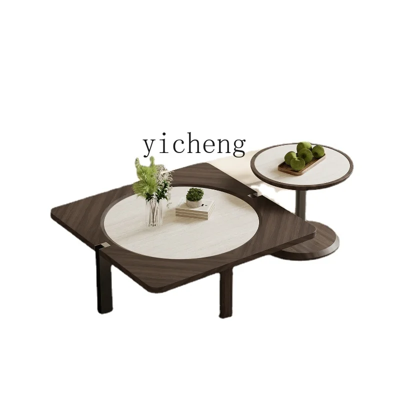 

Modern Marble Coffee Table Small Apartment Living Room Home Creative High Sense Designer Table