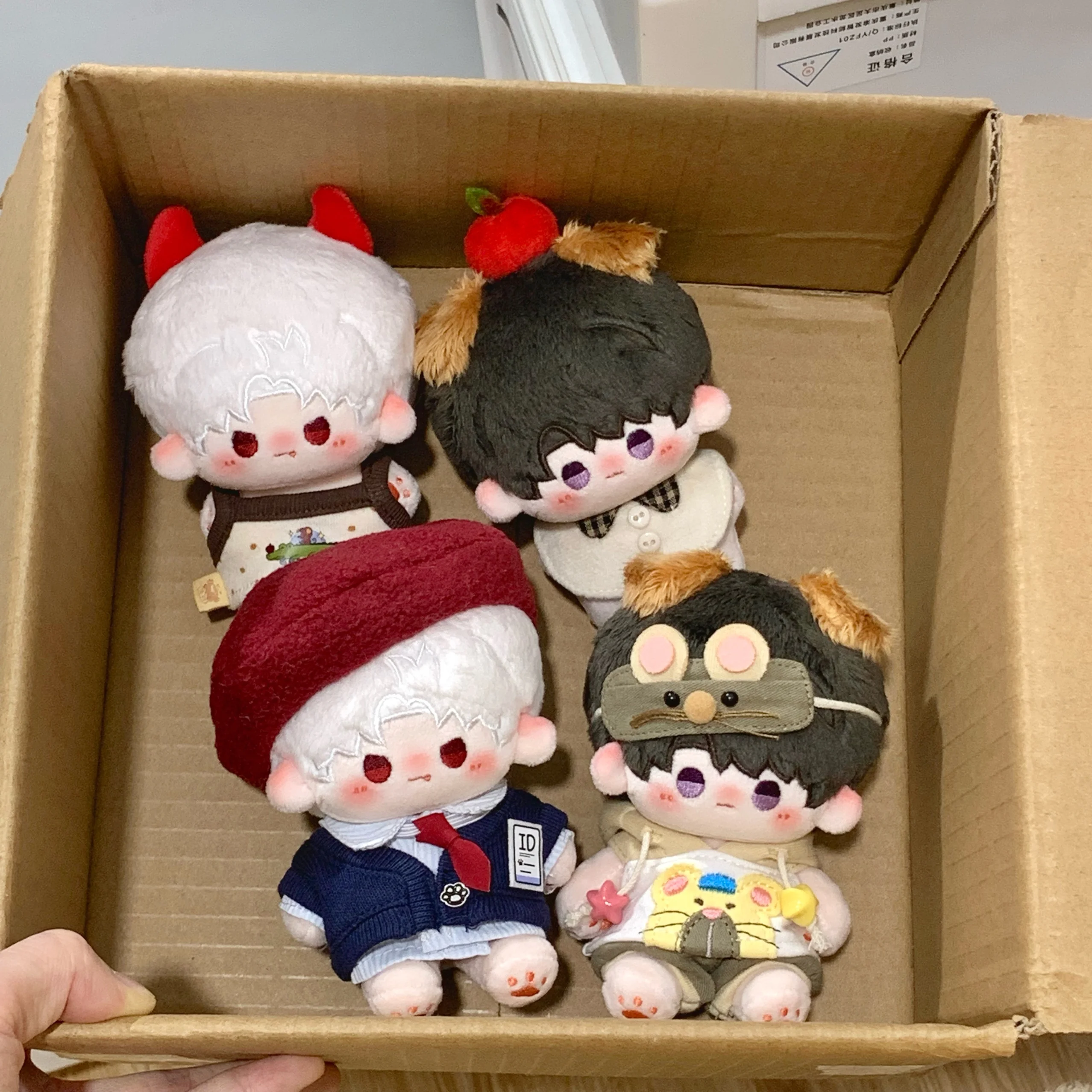 Liefde en Deepspace 10 cm Mini Katoenen Pop Rafayel Sylus Zayne Xavier Caleb Leuke Fanmade Originele Anime Otome Game Plushie Gift