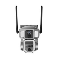 6MP Triple  Lens 10X Zoom  Full Color  Solar Power WIFI/4G PTZ IP Camera AI Humanoid Detection Home Security CCTV Baby Monitor
