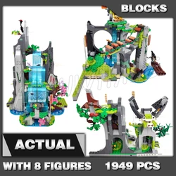 1949pcs Monkie Kid The Legendary Flower Fruit Mountain Monkey King Sun Wukong 60047 Building Blocks Sets Compatible With Model