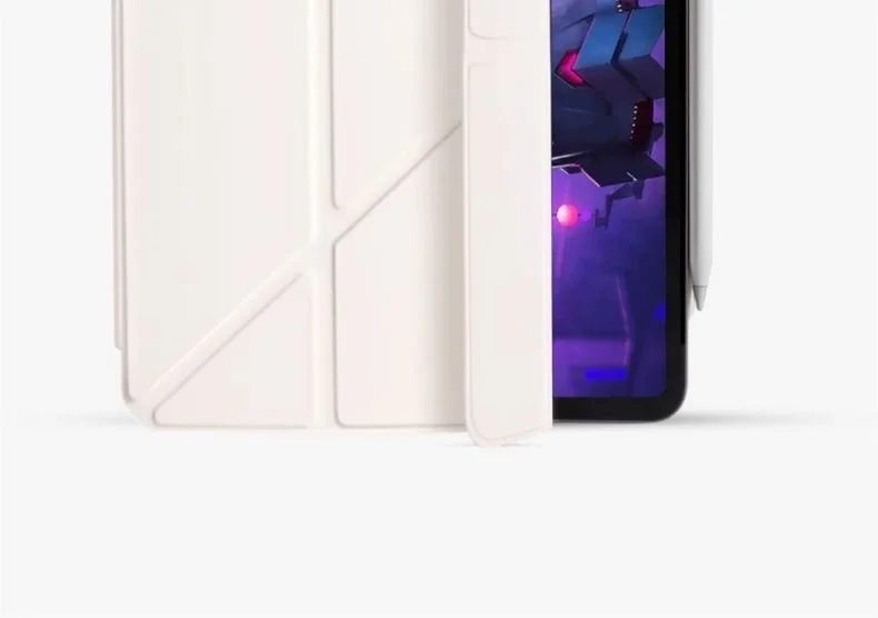 Für iPad Air Pro 11 10,9 10,2 9,7 Zoll Leder 3+Y Faltbare Magnetische Doppelseitige Clip-Schlaf-/Aufwach-Hülle – Detail 12