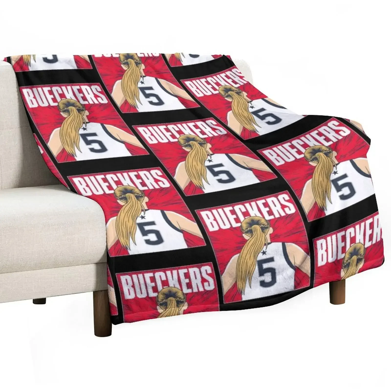 university basketball_paige-bueckers Throw Blanket Plaid Thermals For Travel Designers Beach Moving cosplay anime Blankets
