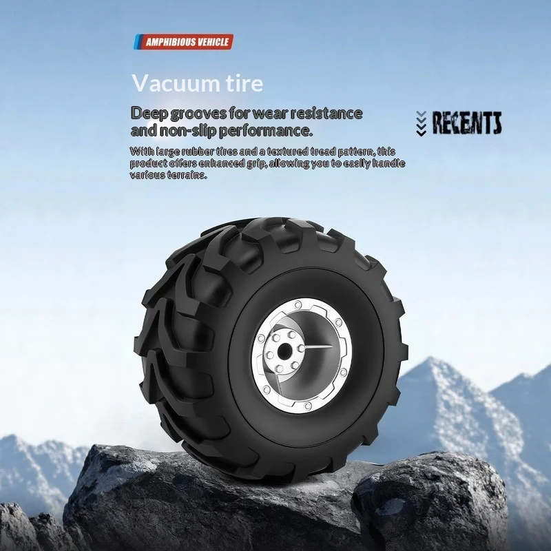 Amphibious Remote Control Car 4Wd Drift Climbing Rc Vehicle With Light All Terrain Off Road Waterproof Hobby Toy For Adults