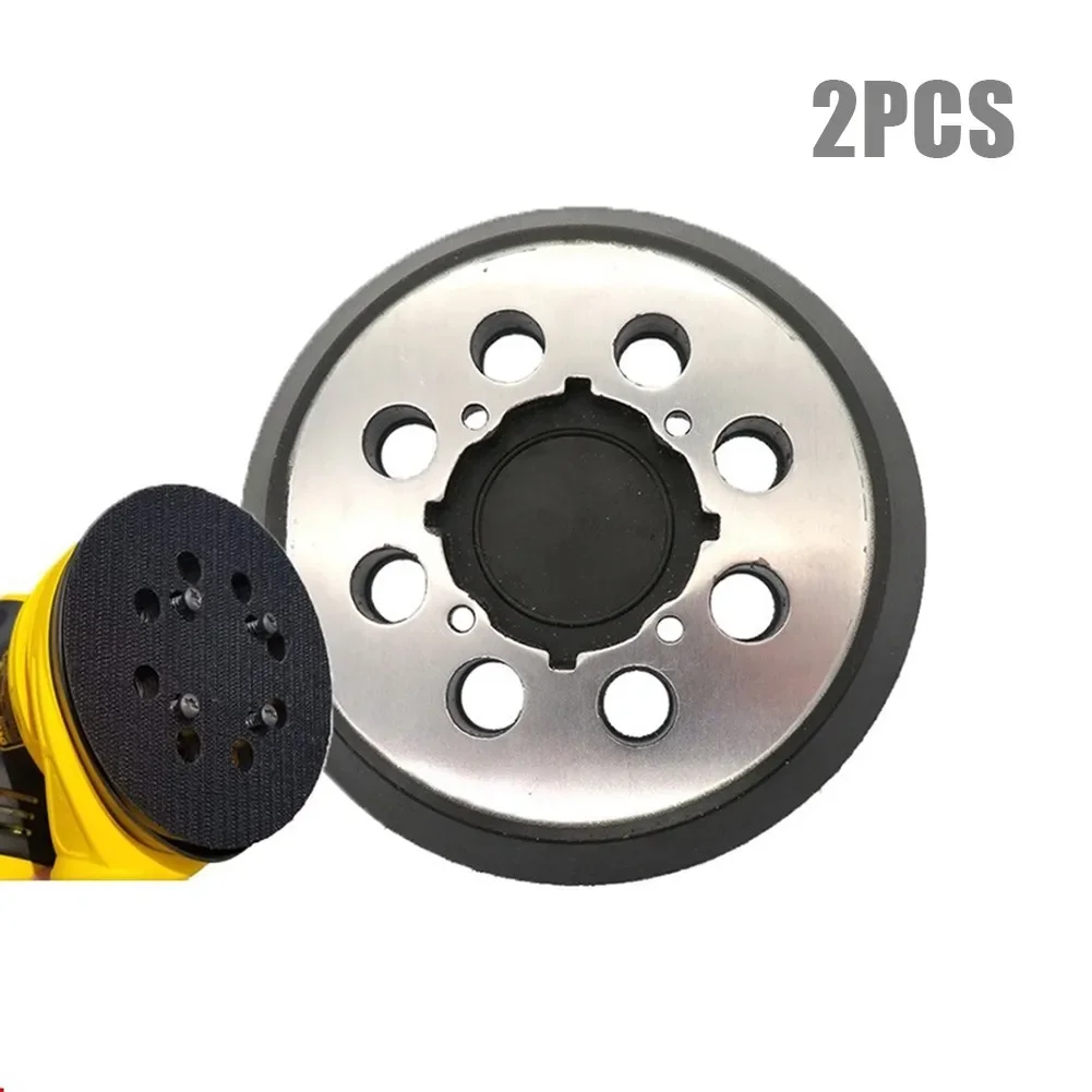 2pcs For Dewalt Sanding Pad 5Inch/125mm 8 Holes Hook And Loop Abrasive Disc DWE6421 DWE6421K DWE6423 Sander Backing Pad