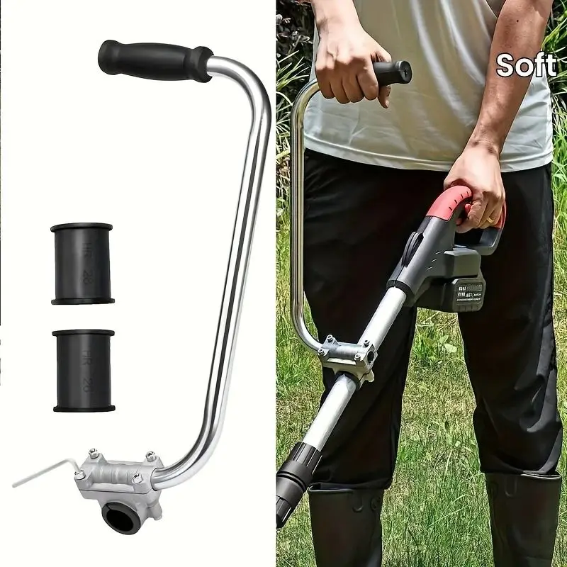 

Эргономичная ручка для поедания сорняков — удлинитель для газонокосилки с кронштейном-зажимом, удобная ручка для прополки для триммера