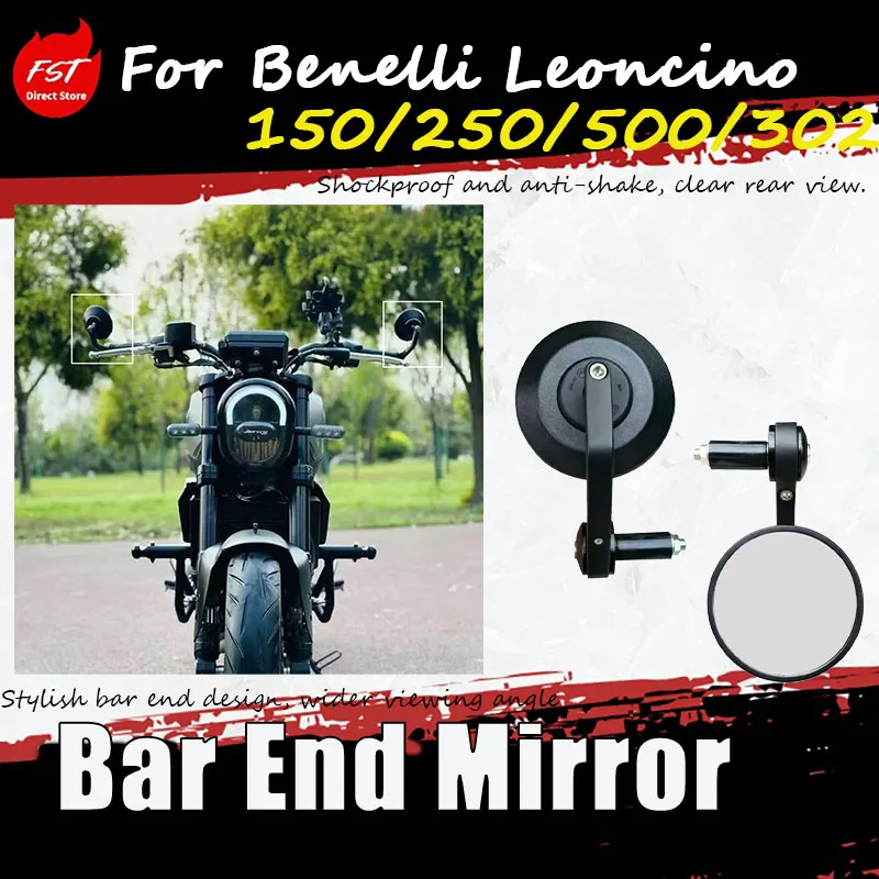 

For Benelli Leoncino 150/250/500/302, customize with vintage handlebar mirrors and round handlebar mirrors.