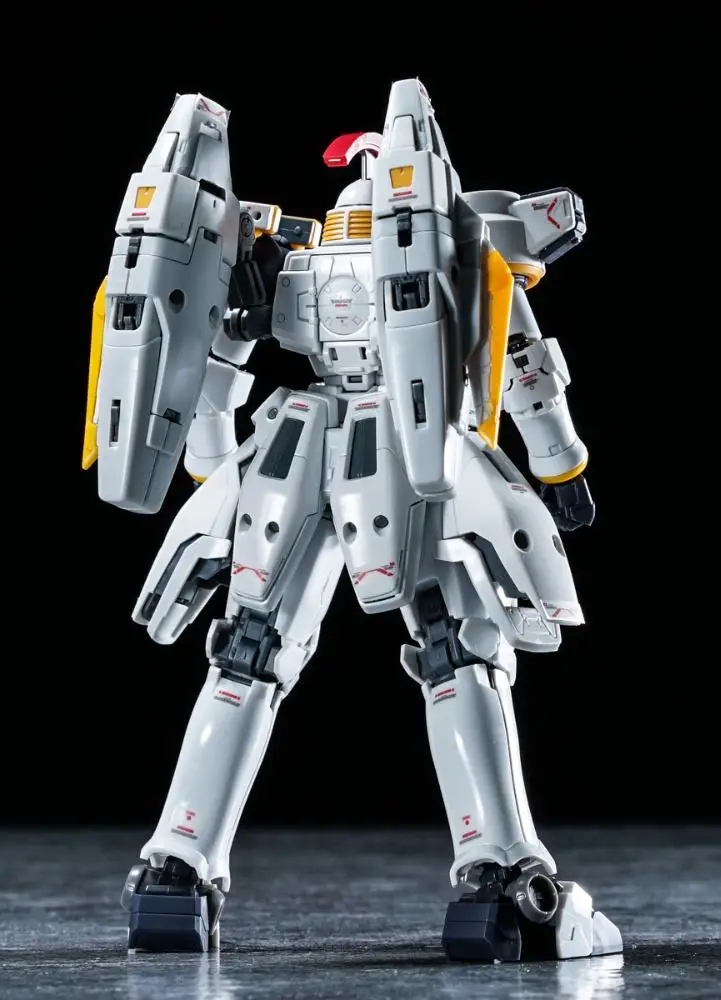 Bandai genuíno tallgeese ew rg 1/144 anime figura de ação robô periferia colecionável montagem modelo brinquedos ornamento presente crianças