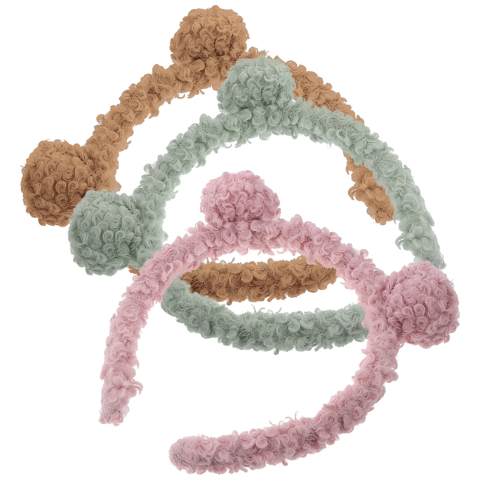 Animal Headbands Plush Hair Hoop Bubble Child Bear Ears Costume Girls Accessories