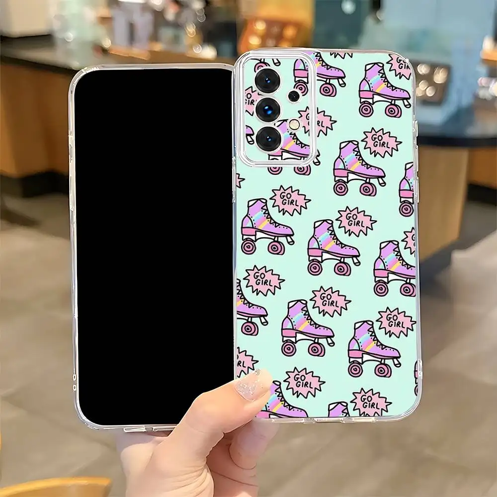 Figure Skating Dance Sport   Phone Case For Samsung S24,30,21,22,23,20 FE,lite,PIus,Ultra,5G,Note,9,10 Transparent Cover