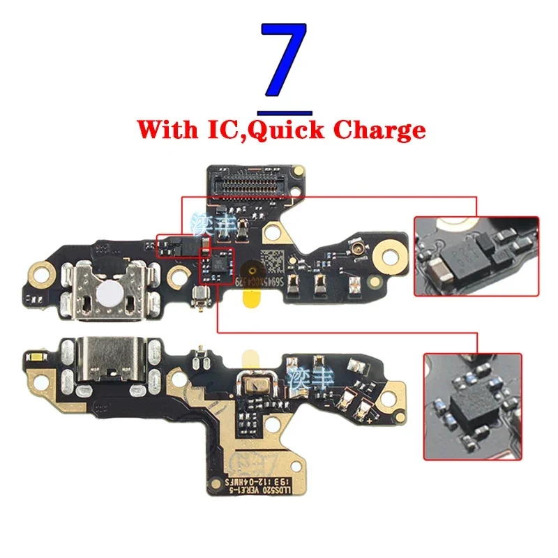 Usb Dock Charger Connector Flex for Xiaomi Redmi Note 7 7A  7S 8 8A 8T 9 9T 9S Pro 4G 5G Charging Board Flex Ports