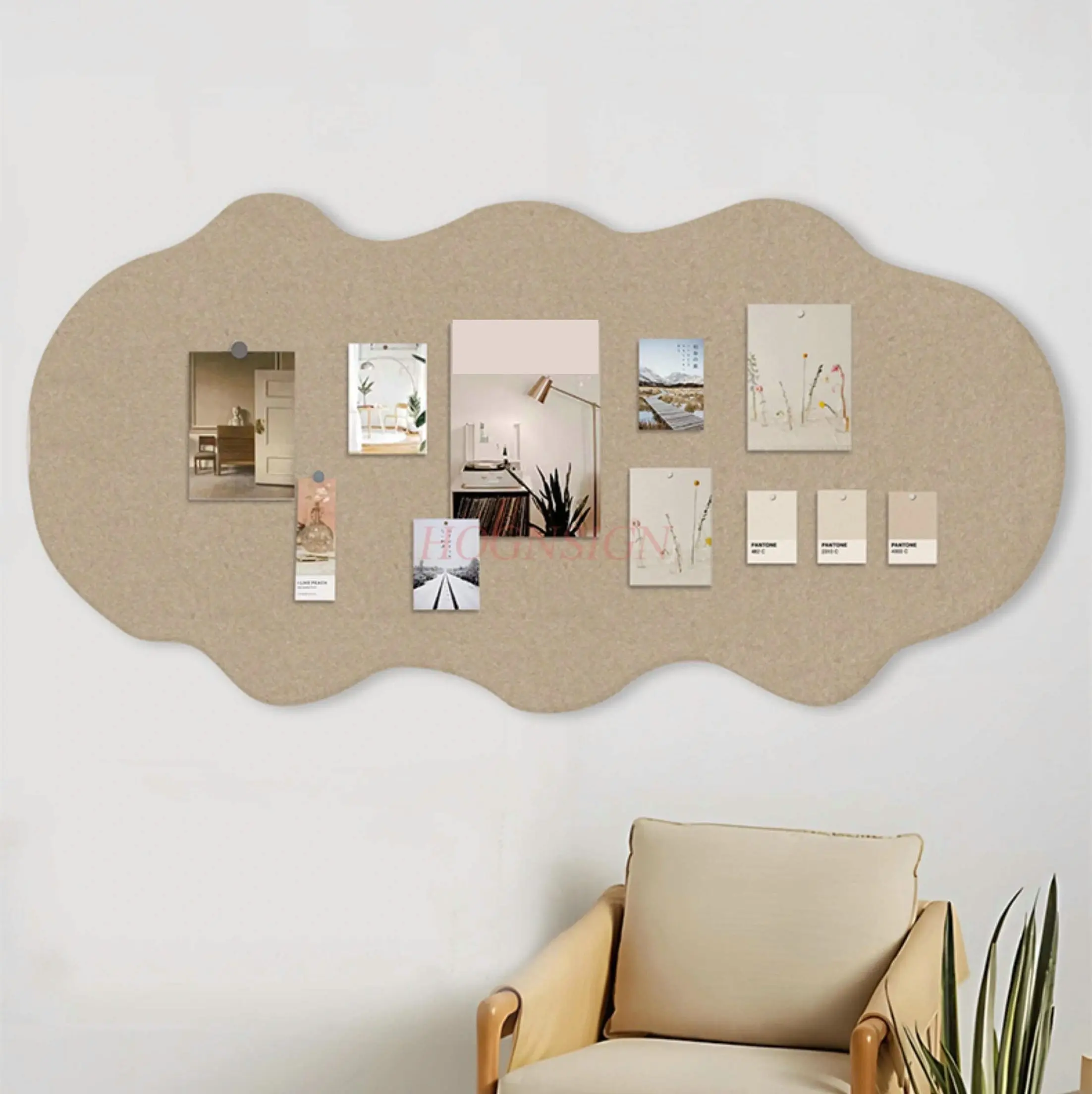 1pcs Alien felt board photo wall decoration display board soft wood board background board cultural wall