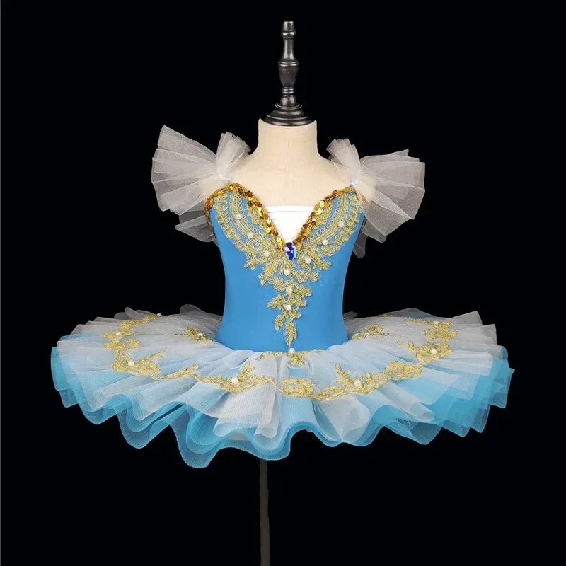 Nieuwe Meisjes Balletrok Met Hangende Gaasrok Kinder Swan Dance Dress Performance