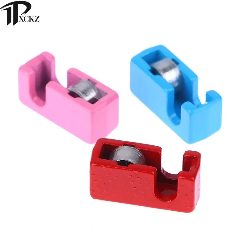 Dollhouse Miniature Metal Stapler Model Tape Holder Adhesive Paper Cutter Model Stationery Office School Pretend Toy Gift