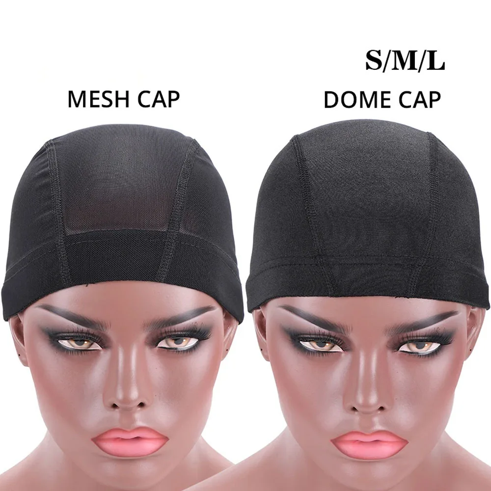 Dome Cap 2pcs/Lot Mesh Cap With Breathable Holes Black S M L Size Wig Making Tools Hairnet For Wigs Good Weaving Cap