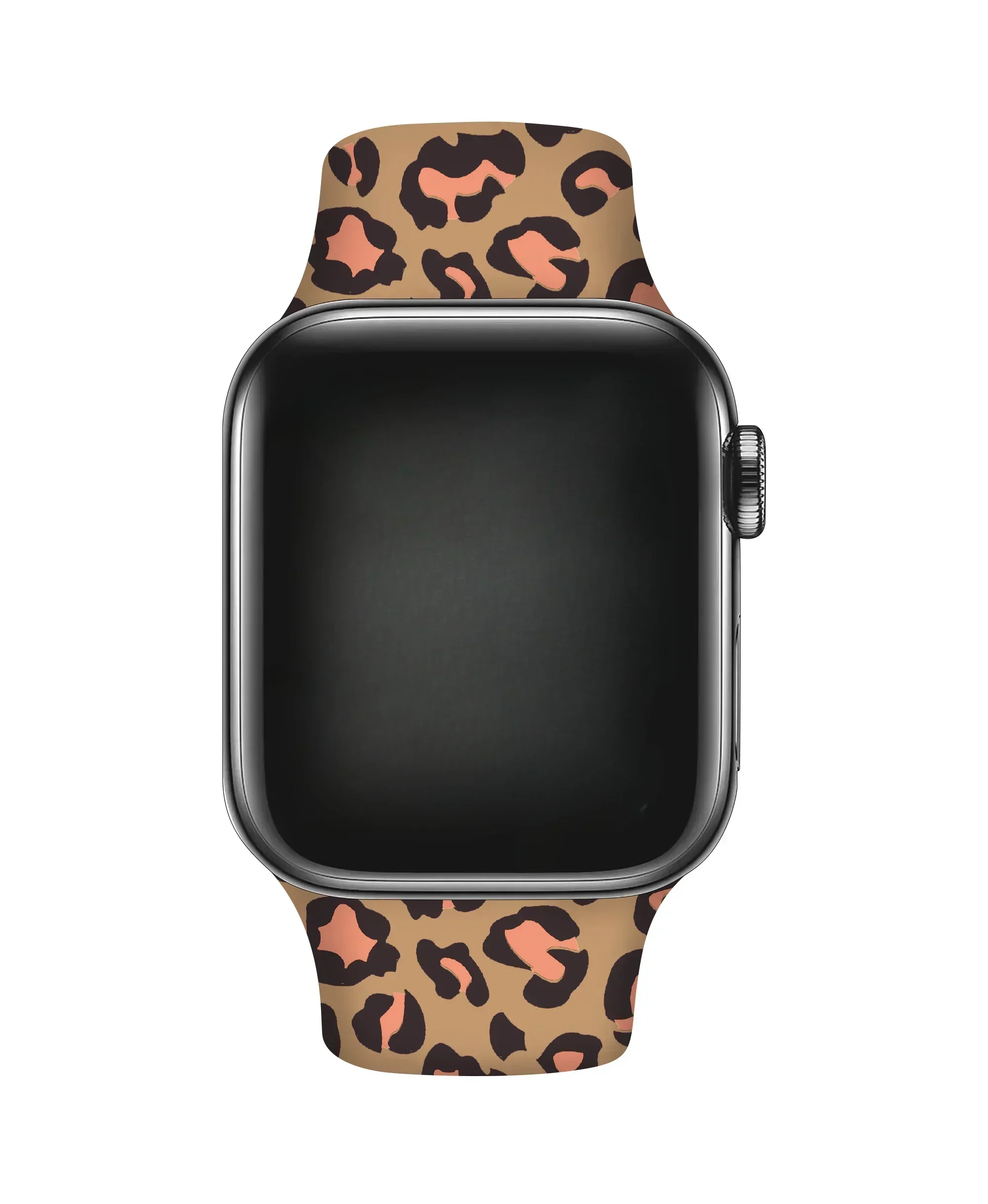 Silicone Leopard Printed Watchband for Apple Watch Ultra 2 49mm 40 42mm 44 Bracelet for IWatch Series 10 46mm 9 8 7 6 5 41 45mm