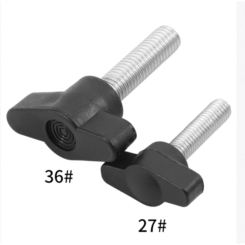 T ハンドルネジ M4 M5 M6 M8 304 ステンレス鋼 S タイプナイロンプラスチックヘッドハンドル親指ネジ蝶プラスチックヘッドハンドノブボルト