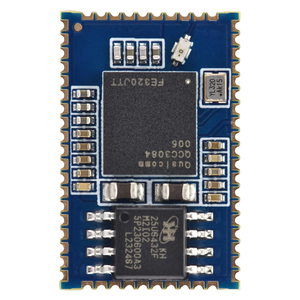 SJR-BTM384 QCC3084 Bluetooth 5.4 Module Built-in 64M SPI Flash Support USB Audio LDAC 24-Bit 96K I2S SPDIF APTX-HD APTX IIS