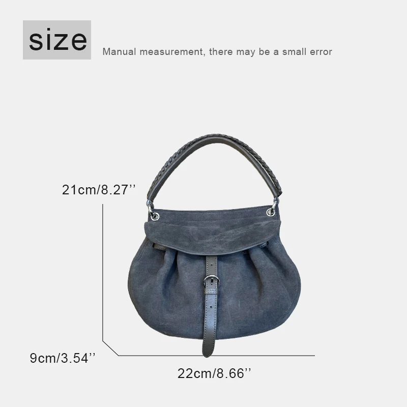 Customize Initials Leather Saddle Bag For Women Luxury Designer Handbags 2026 New Suede Cowhide Flap Belt Buckle Handle Shoulder
