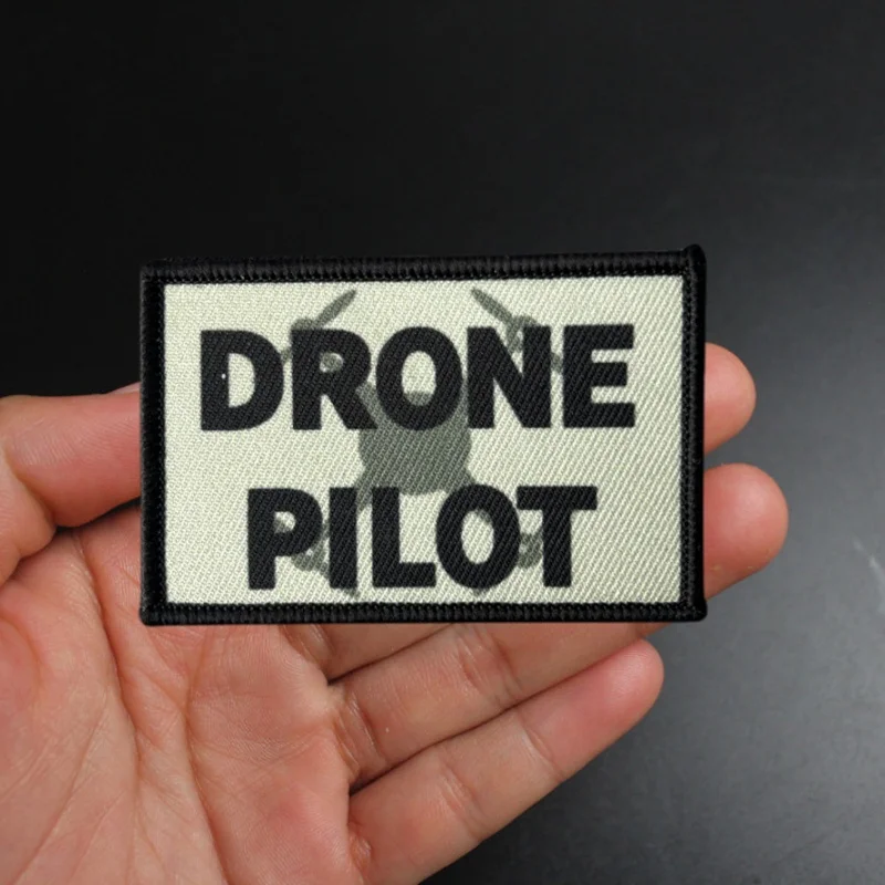 

Drone Pilot Patch Tactical Morale Badge Printing Armband Hook and Loop Military Patches Backpack Stickers on Clothing