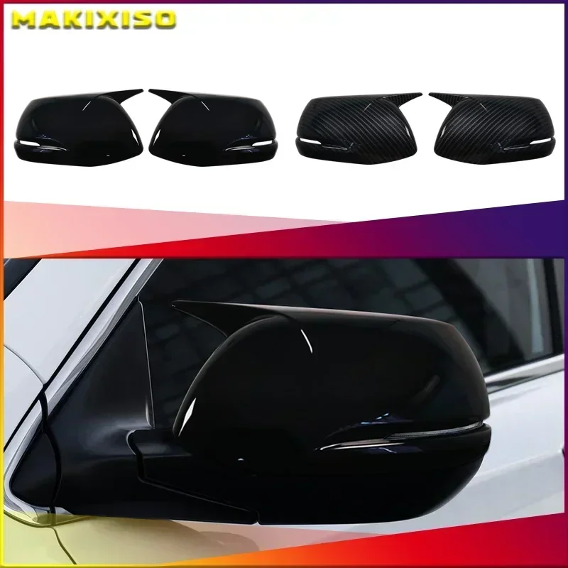 

Fit For Honda CR-V CRV 2017-2020 Horn Shape ABS Carbon Fiber Style Rear View Side Mirror Cover Rearview Caps Auto parts