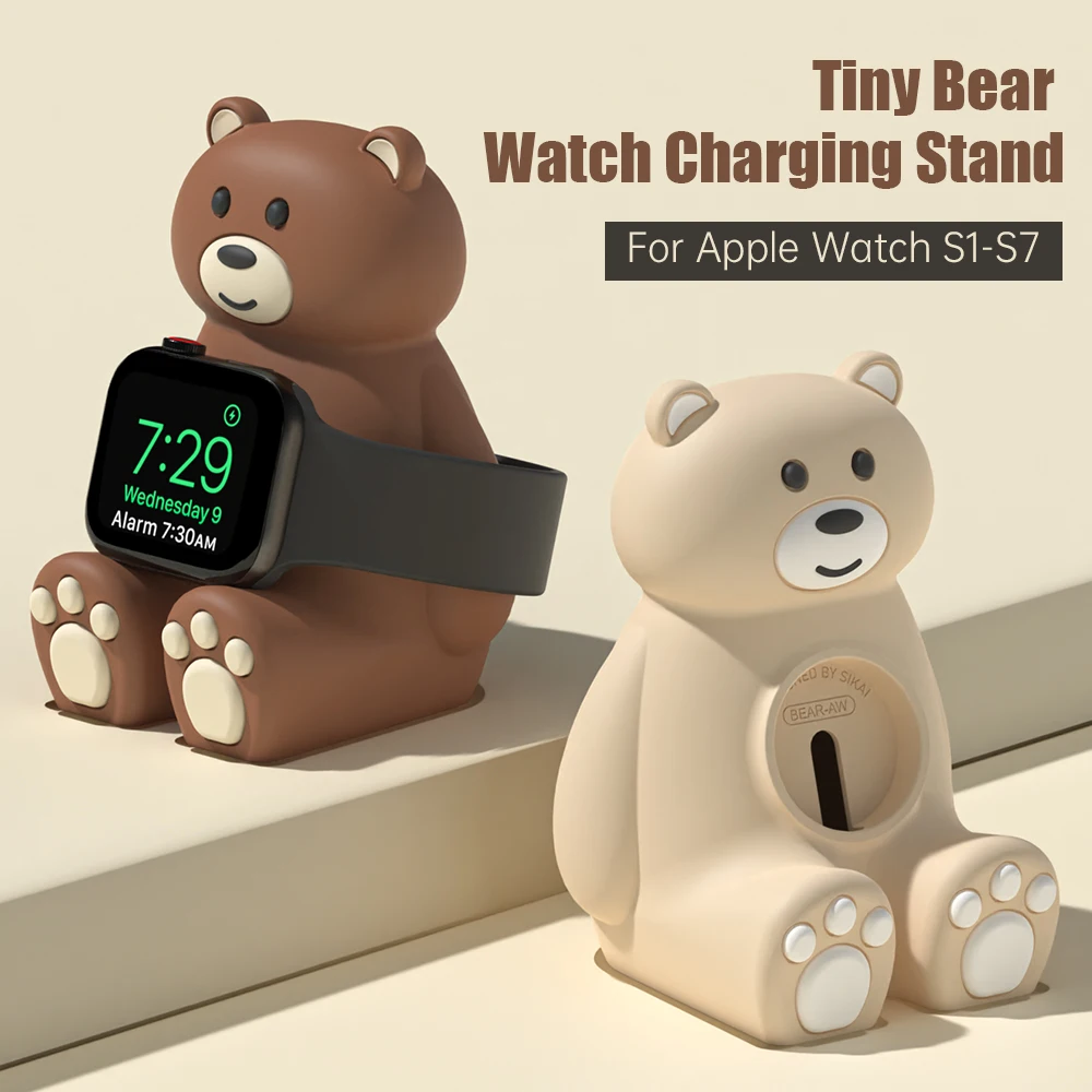 Charge Stand Holder Station for Apple watch 8 7 6 5 4 se Charging Dock Charging Cable for Apple Watch iWatch 44 40 45 41 42 38mm