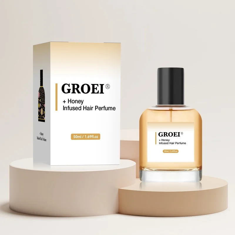 بخاخ عطر GROEI Honey Hair - عطر يدوم طويلاً مع عسل طبيعي وزيت الأركان، يضيف اللمعان ويقلل التجعد، زجاجة 50 مل. #2