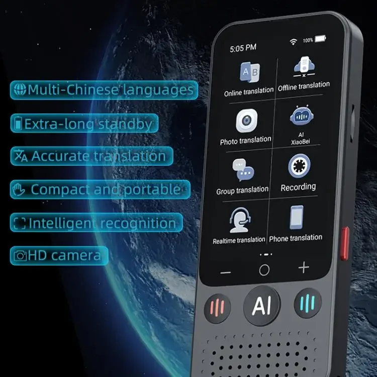 908HOT Newest 3.1-inch Screen Multilanguage AI Translator Device 139 Online/17 Offline Languages