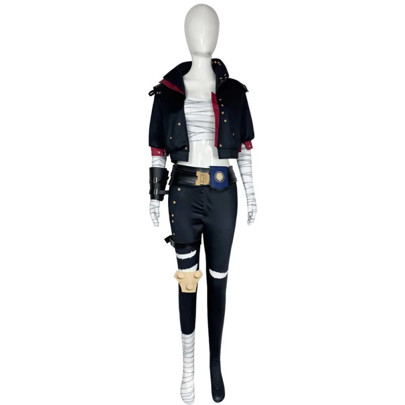 

Arcane Vi Cosplay Costume LOL The Piltover Enforcer Black Combat Uniform Set Anime And Games Halloween Party Vi Costumes