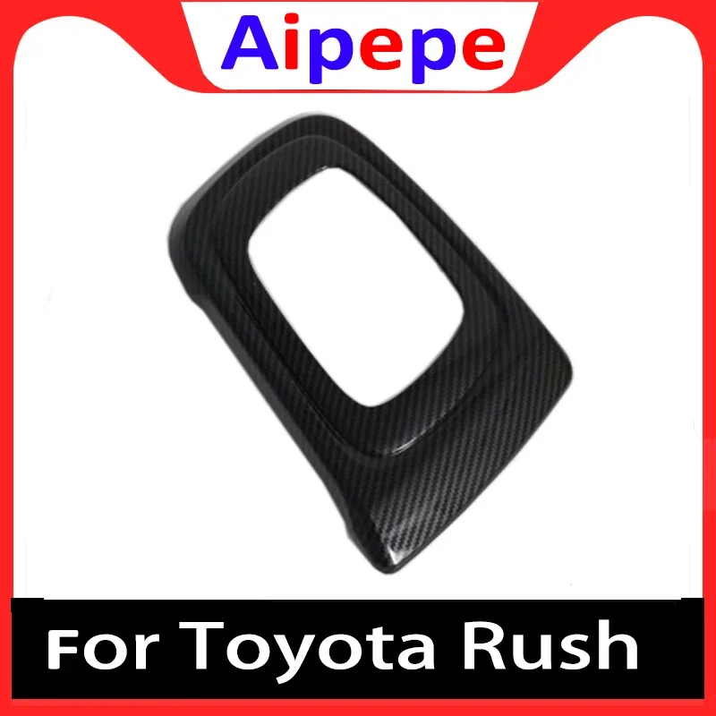 

For Toyota Rush 2018 2019 2020 Carbon Style Car Gear Shift Knob Cap Cover Trim Accessories