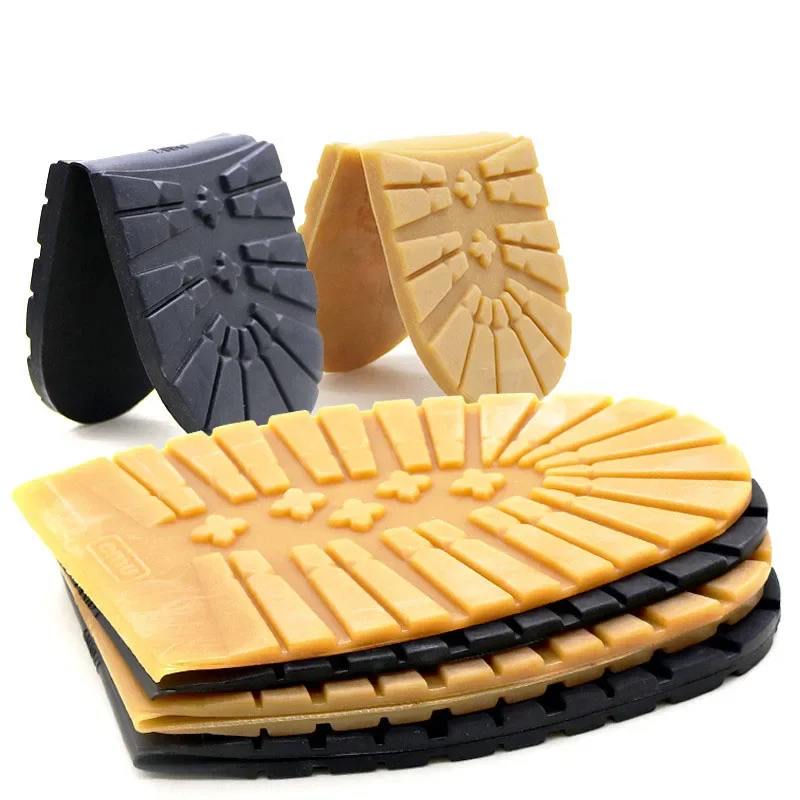 

Thicken Rubber Shoe Soles for Men Leather Business Shoes Heel Sole Non-slip Repair DIY Replacement Outsoles Black Yellow Mat Pad