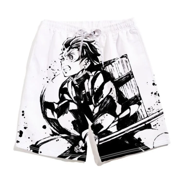 

Demon Slayer Shorts for Men and Women, Summer Pants, Anime and 2D Merchandise, Beach Pants, Loose and Casual Capri Pants