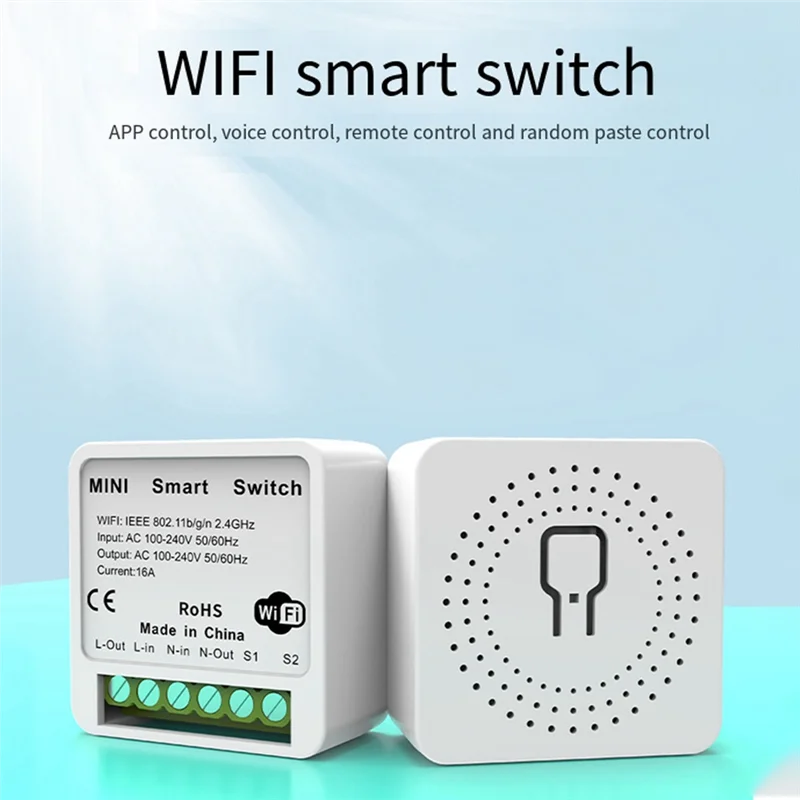 

FEDI-Tuya 16A мини Wi-Fi переключатель DIY 1-сторонний пульт дистанционного управления таймер автоматизация для работы Smart Life
