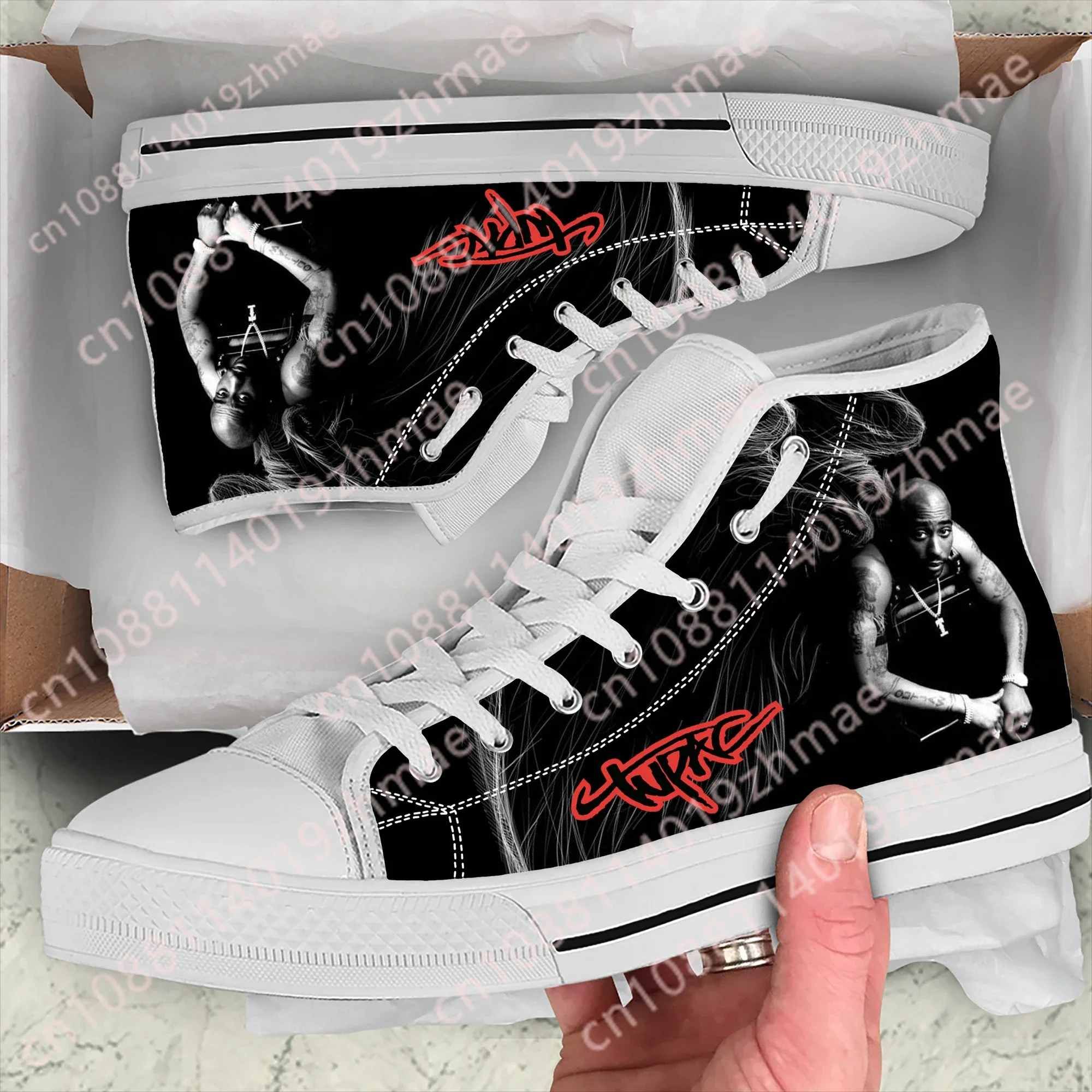 

Летние кеды Hot Summer Rap 2pac Tupac All Eyez on Me: модные, легкие, высокие, классические, из канваса, для мужчин и женщин, кроссовки, скейтерские кеды