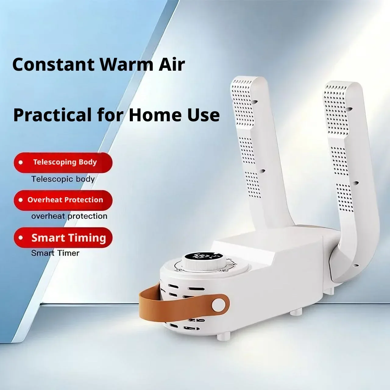 Foldable Shoe Dryer Constant Warm Air Smart Timing Function  Portable Hand‑held Shoe Boot Drying Machine For Household Dorm