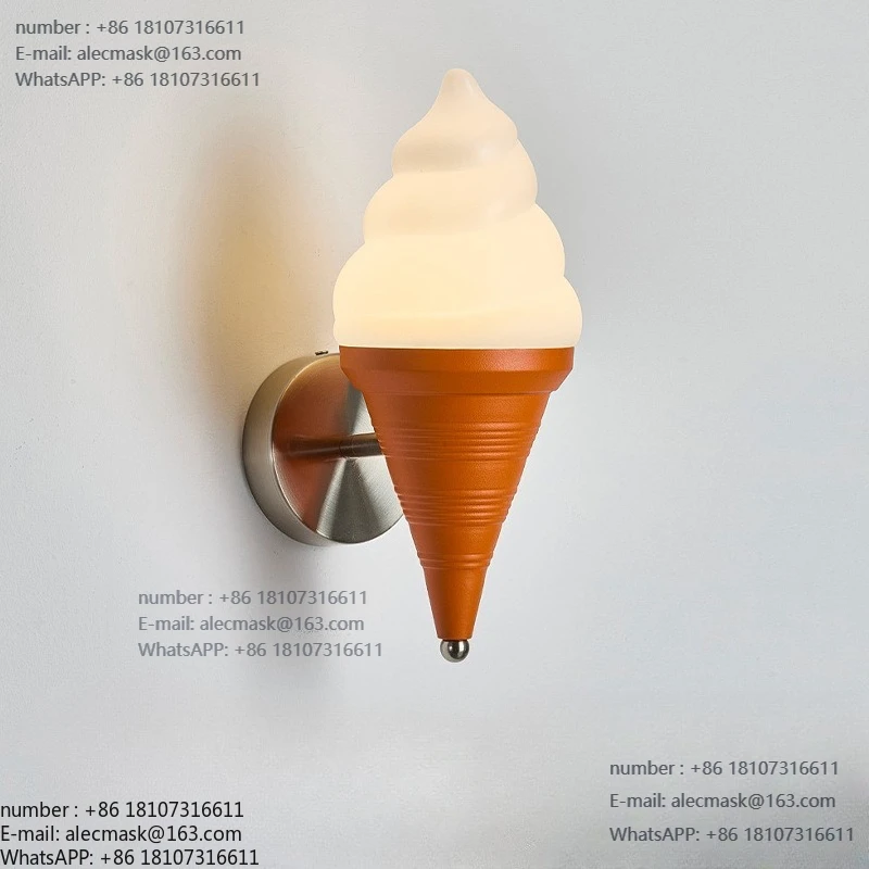 

Children's room bedside lamp cream style creative personalized milk tea shop decoration