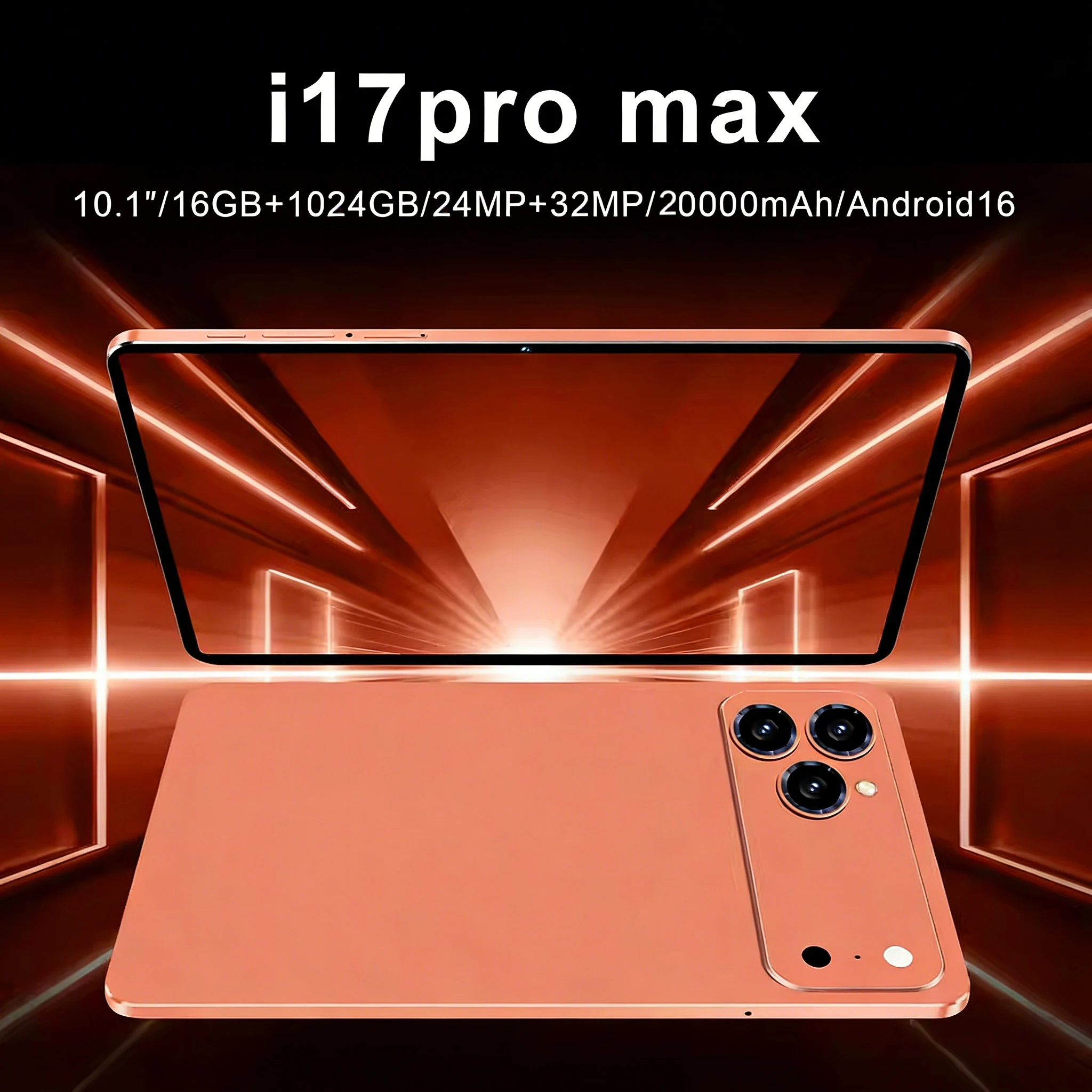 Tablet For i17 Pro Max 10.1 inch HD 2026 NEW 22GB+2TB 20000mAh