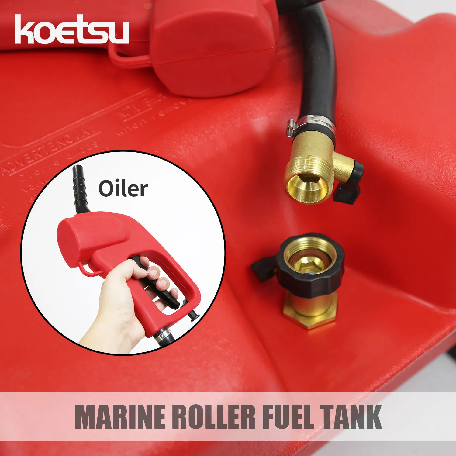 Roller Fuel Tank , suitable for Yamaha, Tohatsu, Mercury, and Parsun outboard motors/boat engines. Available in 53, 75, 95, 119L