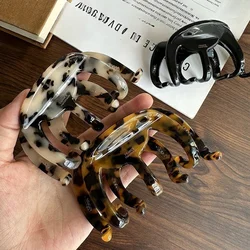 2025 French Large Thickened Acetate Hair Claw Clips Big Octopus Grab Leopard Hair Clip For Women Girls Hair Accessories Gifts
