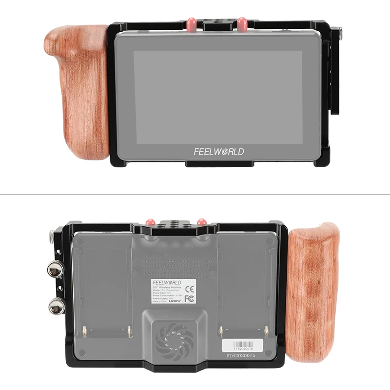 Camvate feel world ft6 fr6 5,5 Zoll Monitor käfig Schutz panzerung exklusive Verwendung mit Holz handgriff für die linke Seite