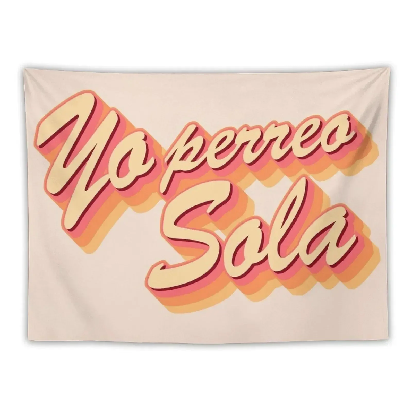 

Yo perreo sola text Tapestry Bathroom Decor Decoration Home Home Decoration Accessories Tapestry