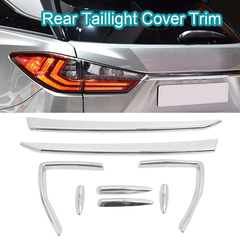 

Chrome Rear Taillight Lamp Frame Rear Brake Light Cover Trim For Lexus RX300 RX350 RX450H Rx450hl 2016 2017 2018