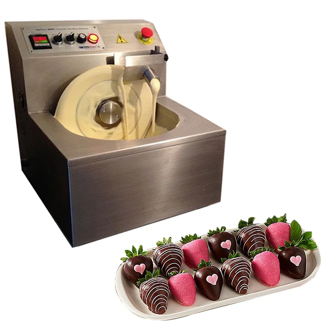 

8KG Temperature Adjustable Chocolate Tempering Machine Melting Machine Small Tabletop Wheel Tempering Chocolate Machine