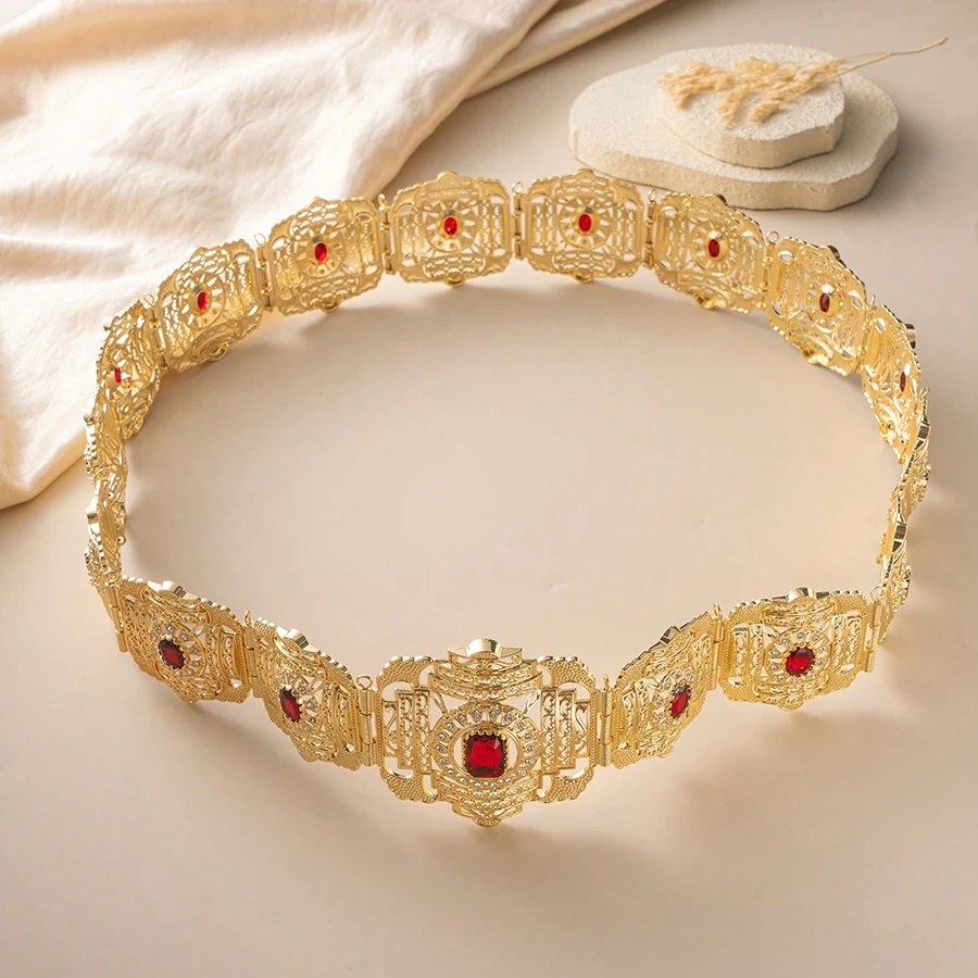 

1 шт. позолоченный роскошный кафтан для женщин, турецкий марокканский пояс для невесты, Ближневосточный арабский свадебный фестиваль, аксессуар для одежды